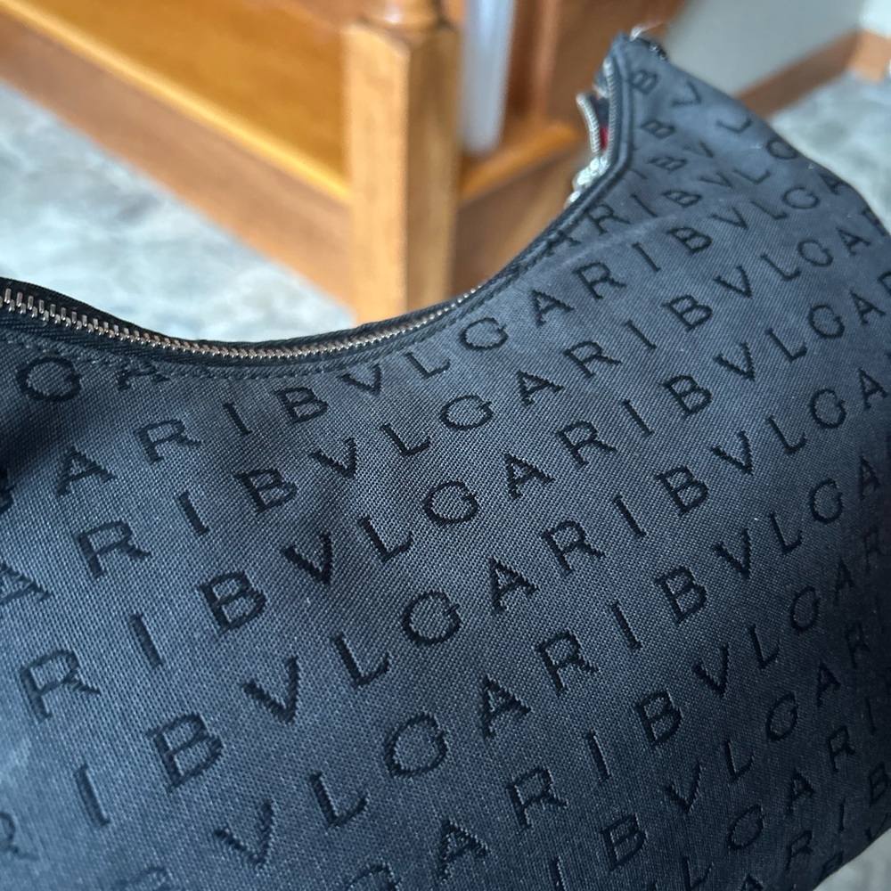 Bvlgari canvas shoulder bag